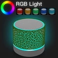 thumbnail image 2 of Portable Wireless Mini Bluetooth Speaker,AI Super Bass Stereo Rechargeable Speaker with LED Lights - Green, 2 of 7