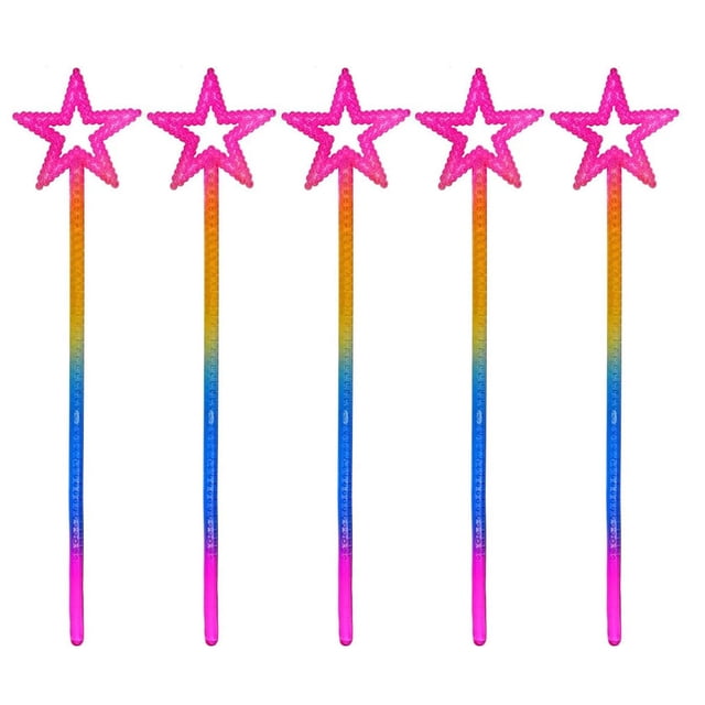 LCXmlly Plastic Fairy Wand Festival Party Decoration Props Fine Workmanship Fairy Wand Star Shape Set
