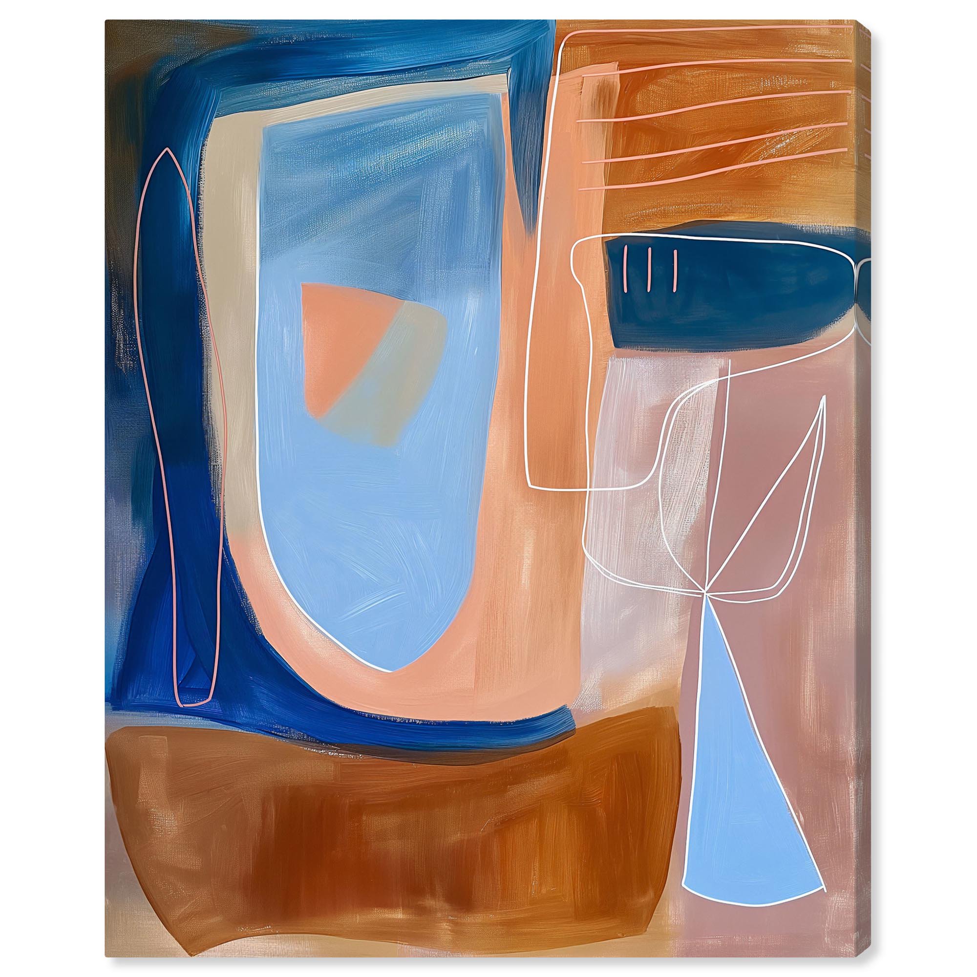 An Abstract Oil II Canvas Contemporary Art by Art Remedy Gallery Wrapped 20 x 24