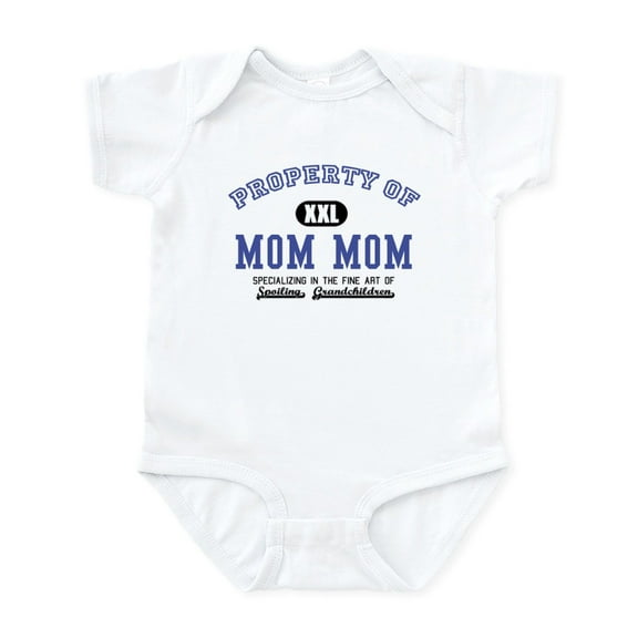 CafePress - Property Of Mom Mom Infant Bodysuit - Baby Light Bodysuit, Size Newborn - 24 Months