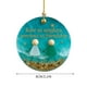 thumbnail image 2 of Adornos Navideños de Vidrio Marino de La Amistad | Adornos Navideños Duraderos | Regalos Navideños Únicos Hechos a Mano | Regalos Simbólicos de La Amistad | Decoración Navideña Versátil para El Hogar, 2 of 6