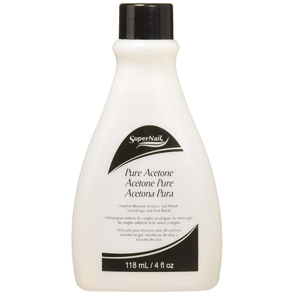 Super Nail Pure Acetone Polish Remover 4 Oz.