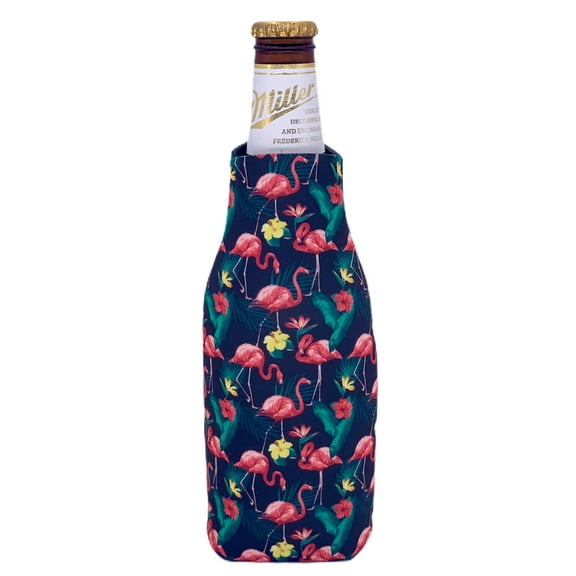 Flamingo Pattern Beer Bottle Coolie