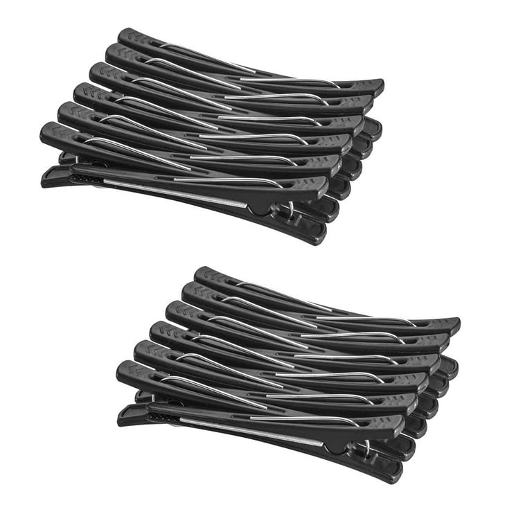 Hair Clips 12 Pack - Professional Hair Clips for Styling \u2013 Long Salon  Clips for Hair Sectioning, Hair Cutting, Coloring and Drying \u2013 No