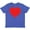 Vintage Royal Blue, variant on Inktastic Red Heart Youth T-Shirt