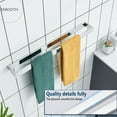 thumbnail image 3 of KOKOSIRI Towel Holder Chrome Bath Towel Bar Rack 24-Inch Kitchen Holder Polished Stainless Steel for Bathroom Hardware Wall Mounted, 1 Pack B4008CH-L24, 3 of 6