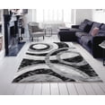 thumbnail image 3 of MDA Home Orelsi Gray Contemporary Polypropylene Area Rug - 3'9" x 5'9", 3 of 4