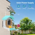 thumbnail image 2 of Smart Bird Feeder with Camera, AI Identify Bird Breed, Solar-Powered WiFi FHD 2K Live Camera, Auto Capture Backyard Garden Bird Watching, IP65,Motion Detection, Cloud and SD Card Storage, 2 of 7