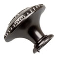 thumbnail image 2 of GlideRite 1-3/8 in. Round Double Ring Beaded Cabinet Knob, Brushed Pewter, 2 of 5