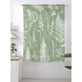 thumbnail image 2 of Sheer Curtains 72 Inches Long, Sage Green Botanical Semi Sheer Curtains Light Filtering Window Treatment, Farmhouse Country Leaves Plant Privacy Voile Drapes for Living Room Bedroom 52x72 Inch, 2 of 7