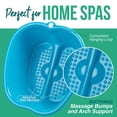thumbnail image 3 of Lavabo para baño de pies – Tamaño grande para remojar los pies | Bañera de pedicura y masajeador para tratamiento de spa en casa | Callo, Hongo, Removedor de piel muerta, Azul, 3 of 7