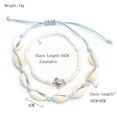 thumbnail image 3 of intage Anklet Shell Beads Ankle Chain for Decoration 2Pcs White Fashion Anklet, 3 of 5