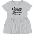 thumbnail image 3 of Inktastic Cousins Make the Best Friends with Arrow Girls Baby Dress, 3 of 5
