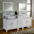 thumbnail image 4 of J and J International 7080D1-WWC 84 In. Horizon Double Vanity Sink Console With Pearl White Finish, 4 of 6