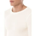 thumbnail image 3 of Men's Winter Waffle Knit Thermal Long Johns 100% Cotton Underwear Top Bottom 2 Pcs Set White, 3 of 5