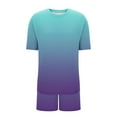 thumbnail image 4 of Womens Pajamas Set Short Sleeve Pajama Button Down Round Neck Short Sleeves Pj Sets Soft Loungewear Shirt and Boxer Pant, 4 of 5