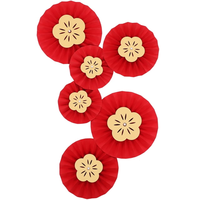 Milisten 12 Pcs Décorations en Papier Suspendu pour Fête du Nouvel An avec Forme Ronde
