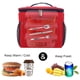 thumbnail image 1 of ISOTHERME BAG, bolsa de almuerzo isotérmica flexible Glaciere de gran capacidad para almuerzo, escuela, oficina, picnic con hombro desmontable (rojo), 1 of 2