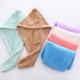 thumbnail image 3 of New Ultra Plush Microfiber Hair Towel Wrap For Women, Ultra Absorbent Twist Hair Turban Drying Cap Hair Wrap, For Drying Curly, Long & Thick Hair, 3 of 8