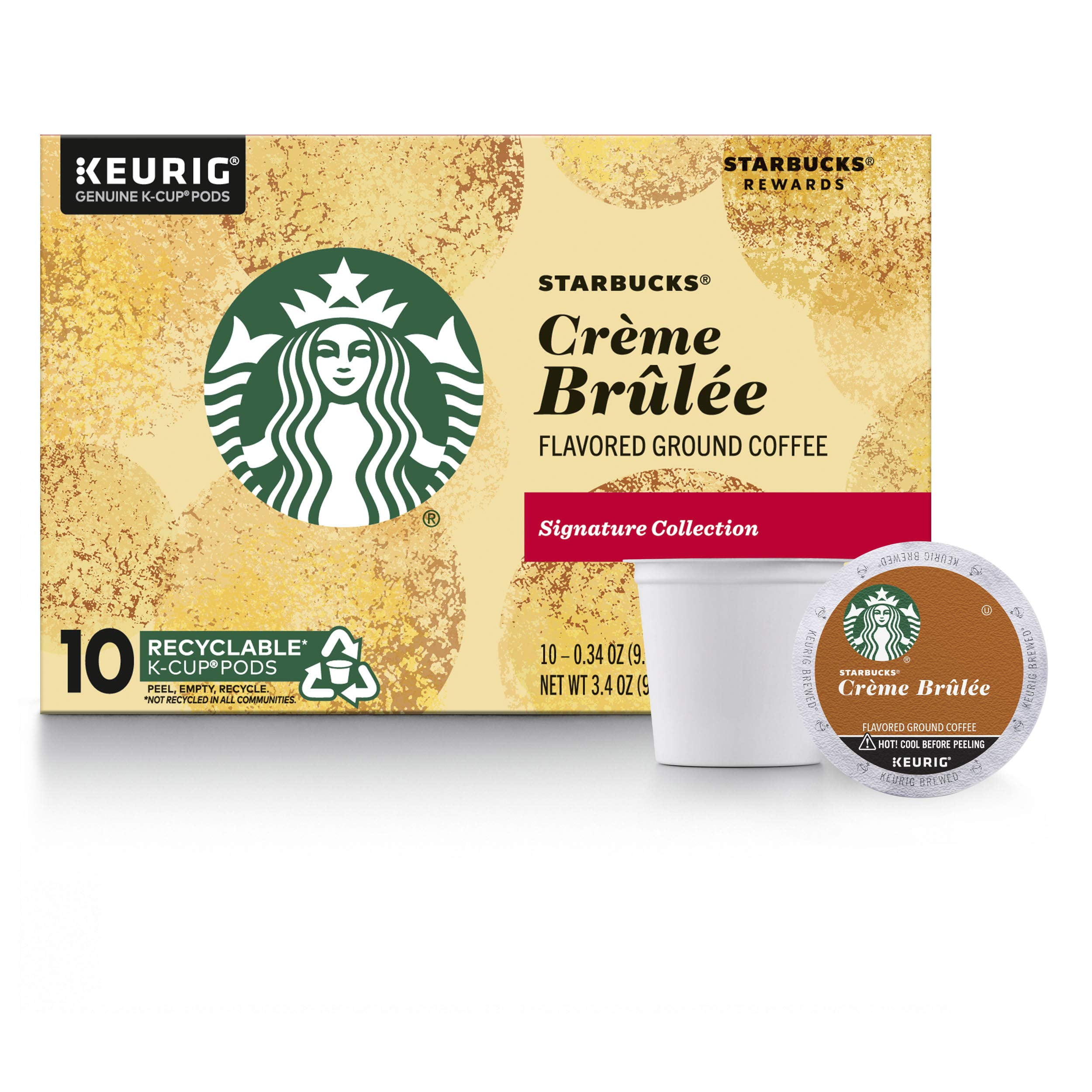 Starbucks Flavored Ground Coffee Creme Brulee 10 KCups