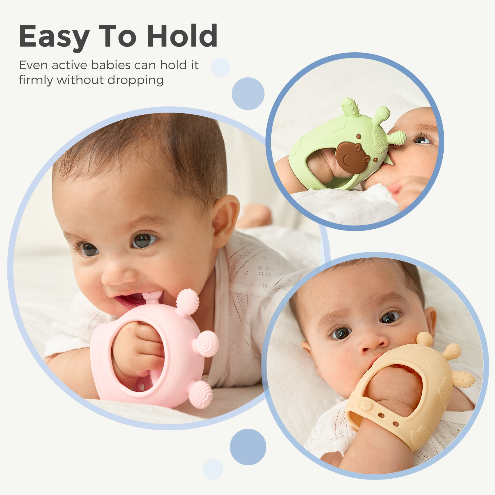 Momcozy Silicone Baby Teether Diver and Giraffe Set photo 6