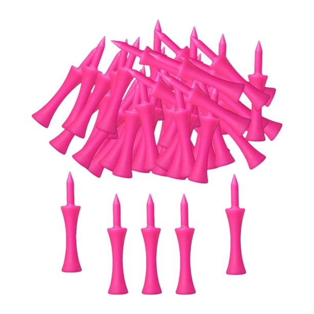 Juego de Tees de Golf de 50 piezas, accesorios de herramientas de práctica, soporte portátil para pelotas de ayuda para entrenamiento de Golf para pri
