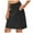 Black, variant on 2 Piece Skirt Sets for Women Sports Tennis Yoga Casual Solid Color Slit Bottom Half Skirt Summer Sets Women 2 Piece Outfits Black L