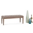 thumbnail image 2 of Simpli Home Waverly Tufted Living Room Bench in Fawn Brown, 2 of 6