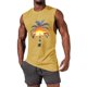 thumbnail image 1 of Camiseta sin mangas de cuello redondo para hombre, informal, a la moda, con estampado, deportiva, de poliéster, 1 of 5
