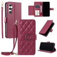 thumbnail image 1 of Funda tipo billetera GANGXUN para Samsung Galaxy A55 5G – Tapa abatible con correa para mujer, 1 of 5