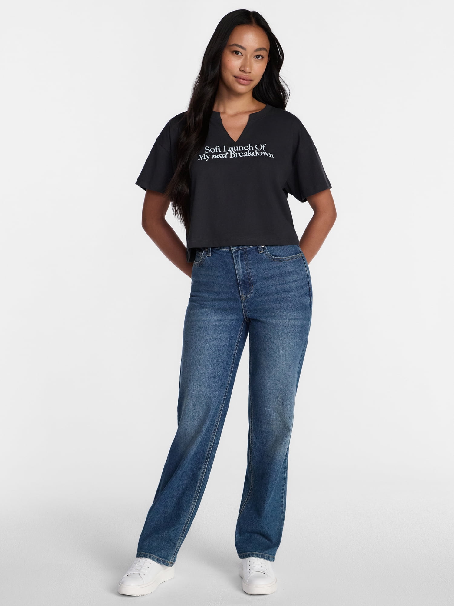 Soft Launch Women's Graphic Tee with Short Sleeves, Sizes XXS-XXL