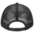 thumbnail image 4 of Men's New Era Cream/Black New Orleans Saints Team Stripe Trucker 9FORTY Snapback Hat, 4 of 6