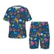 thumbnail image 1 of Balery Sea Fish Conjunto de Pijama Infantil de Manga Corta con Estampado – Ropa de Dormir de Algodón Suave-Large, 1 of 6