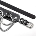 thumbnail image 2 of Leather Choker Collar For Women, Black Pu Leather Choker Necklace, 2 of 3