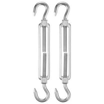 Uxcell 2-Pack Turnbuckle Hook and Hook, M6 Stainless Steel Heavy Turnbuckles Wire Rope Tension Adjustable Tension