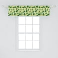 thumbnail image 2 of Ambesonne Vegetable Valance Pack of 2, Organic Broccoli Pattern, 54"X12", Green Pale Green, 2 of 2