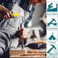 thumbnail image 4 of Yellow 11 oz Straight Rip Claw Hammer with Smooth Face Shock Reduction Grip Hammers Tools One Piece Forged Nail Hammer for House DIY, 4 of 7