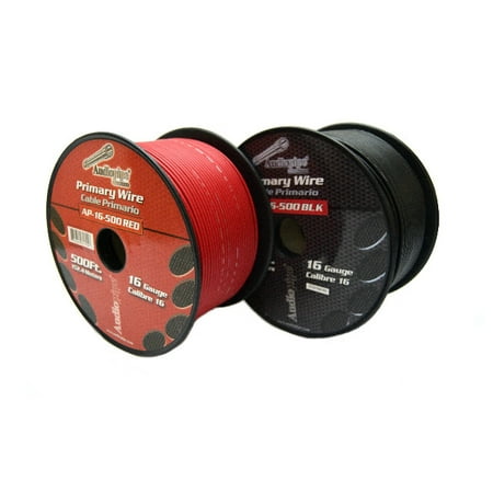 16 Gauge Red & Black 500 Feet Each Primary Power Wire Remote Car Audio (Nitro Nation Best Cars For Each Level)