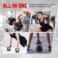 thumbnail image 3 of Signature Fitness Adjustable Dumbbell Set, Portable Design with Changeable Weight Plates and Non-Slip Handles for Home Gym Workouts, 3 of 7