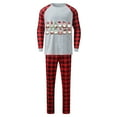 thumbnail image 2 of SwiftWear Christmas Matching Family Pajamas Sets Cute Gnomes Print Top + Plaid Bottom Sleepwear Soft Jammies, 2 of 4