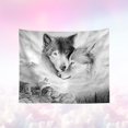thumbnail image 3 of 1pc 150x100cm Wolf Tapestry Wall Hanging Blanket Backdrop Decor For Home Living Room, 3 of 3