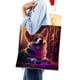 thumbnail image 4 of Corgi Bolso de tela con estampado de lienzo para mujer, bolsa de compras reutilizable y estética, con cremallera interior, regalo para mujer,38*45cm., 4 of 6