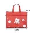 thumbnail image 4 of LOVIVER Adorable Portable File Bag Zipper Closure Child for Painting Red Bear, 4 of 8