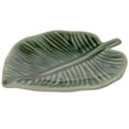 thumbnail image 3 of IFANLANDOR Ceramic Jewelry Tray Green Leaf Shaped For Women Home Decor 1Pack 5.6X4.0X1.0In, 3 of 8