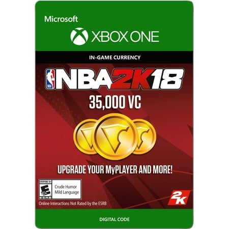 NBA 2K18 35,000 VC (Digital Download), 2K, Xbox One, 799366468424