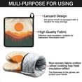 thumbnail image 7 of Mountain Landscape Kitchen Oven Mitt and Pot Holder Sets 2 Pcs for Baking, Cooking and Grilling, Heat Resistant Up To 392 °F, 7 of 7