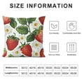 thumbnail image 5 of SHANXI Red Strawberry Tropical Bohemian Fruit Summer Art Fruit Pillow Covers Pillowcases Home Decor Bed Couch Sofa Office Living Room Cushion 12x12in, 5 of 5