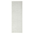 thumbnail image 2 of Aoile 2' x 6' Washable Runner Rug, Modern Plaid Rug with Non-slip, Low Pile Rug for Bathroom Bedroom Kitchen Laundry, Light Grey, 2 of 8