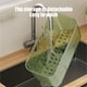 thumbnail image 4 of Organizador de almacenamiento para ducha de pared | Soporte de cepillo de dientes colgante de plástico transparente adhesivo | Estante de baño y cocina para artículos de tocador, cosméticos, m, 4 of 5