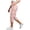 654#Pink, variant on Cargo Capris for Women Casual Stretch Straight Leg Cargo Pants Loose High Waisted Button Cropped Trouser with Pocket Khaki L
